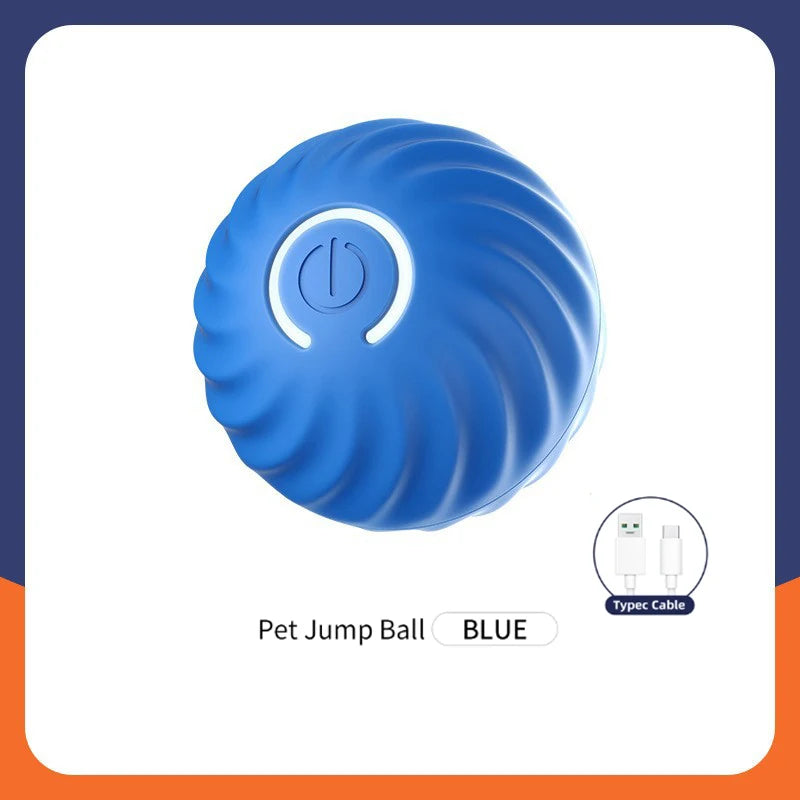 Smart Bouncing Pet Ball – USB Moving Toy for Dogs & Cats