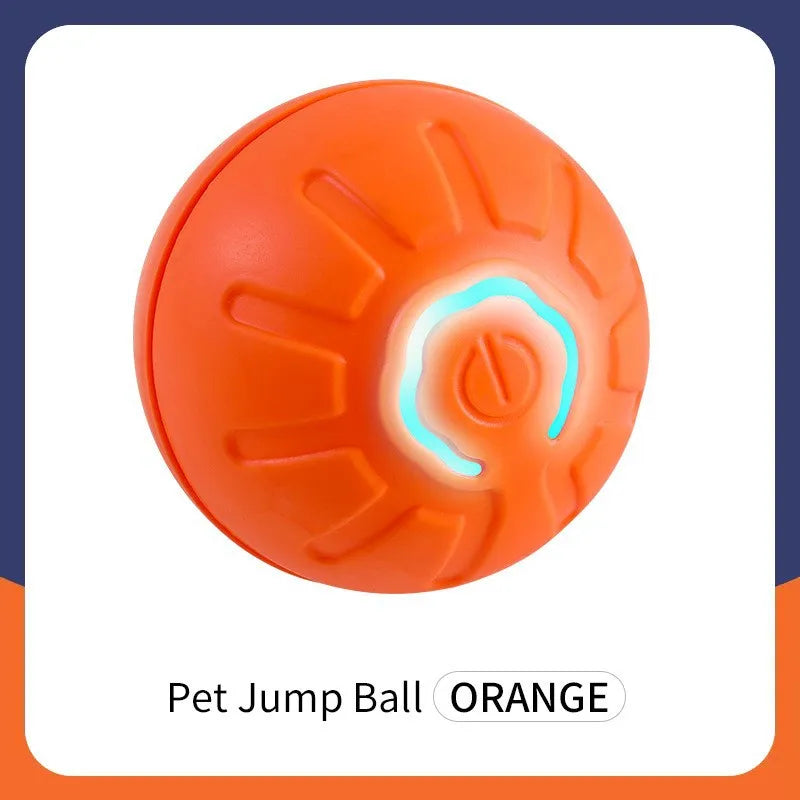 Smart Bouncing Pet Ball – USB Moving Toy for Dogs & Cats