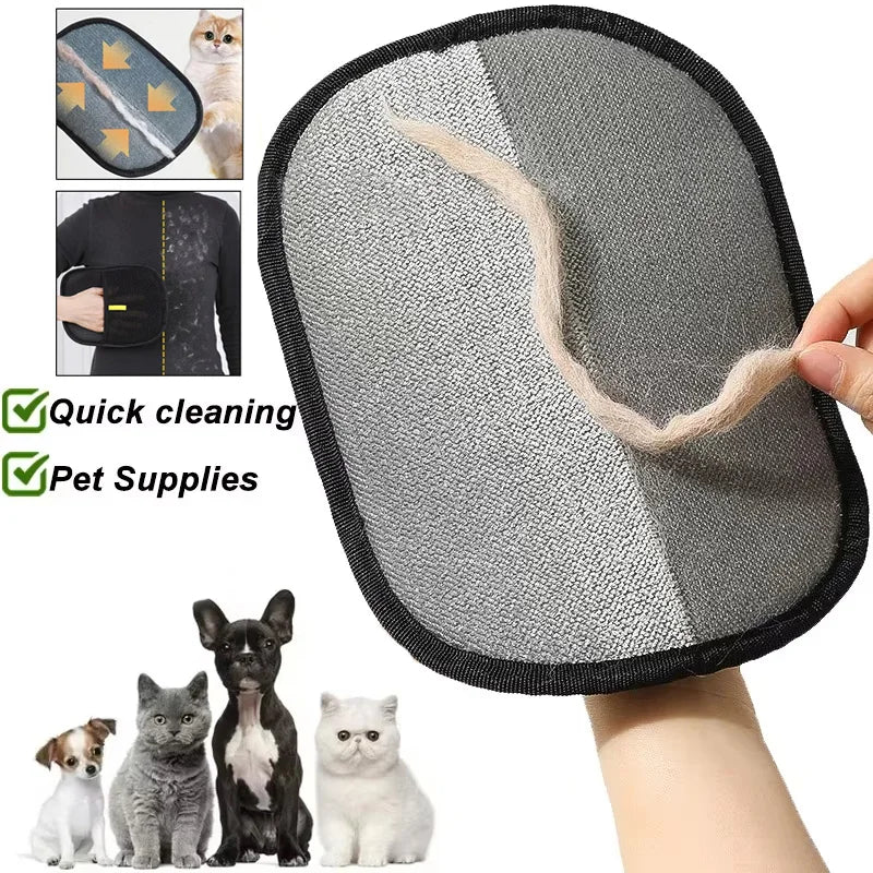 Pet Hair Remover Glove – Reusable, Washable De-Shedding Glove for Clothes & Pets