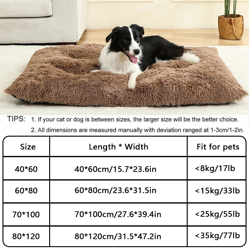 Soft Plush Dog Bed – Cozy Pet Cushion for Dogs & Cats