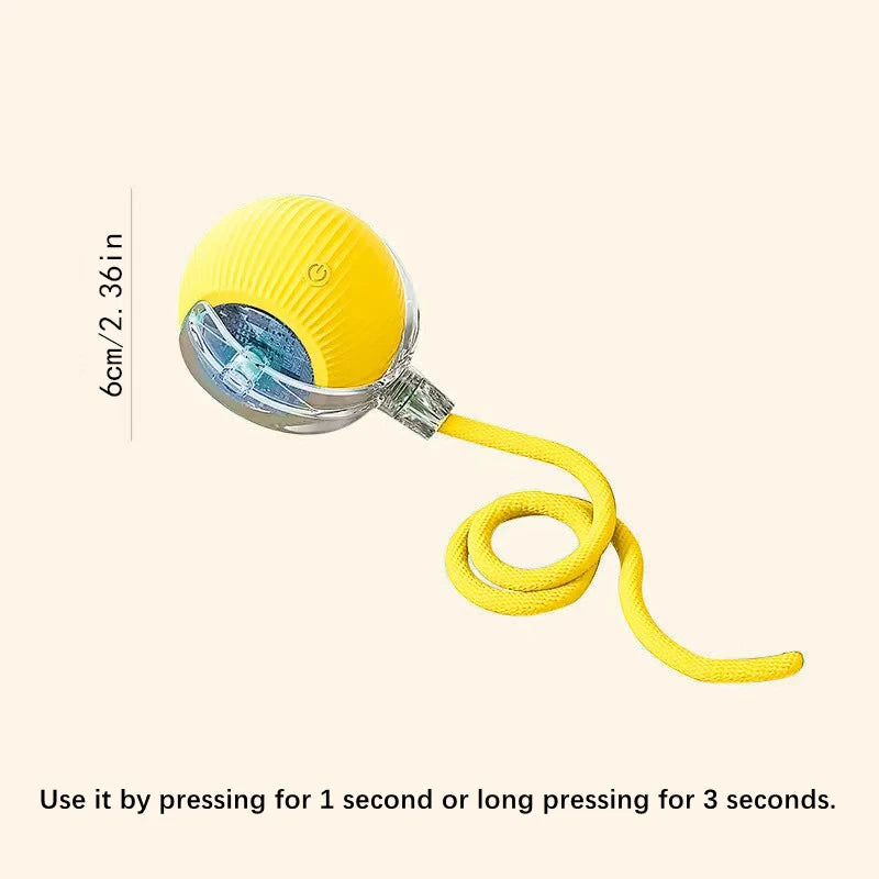 Smart Bouncing Pet Ball – USB Moving Toy for Dogs & Cats