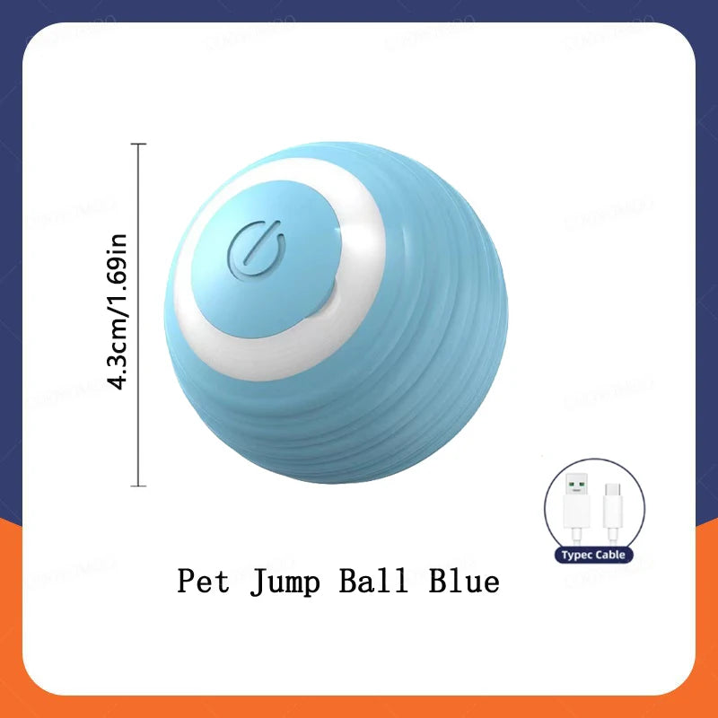 Smart Bouncing Pet Ball – USB Moving Toy for Dogs & Cats