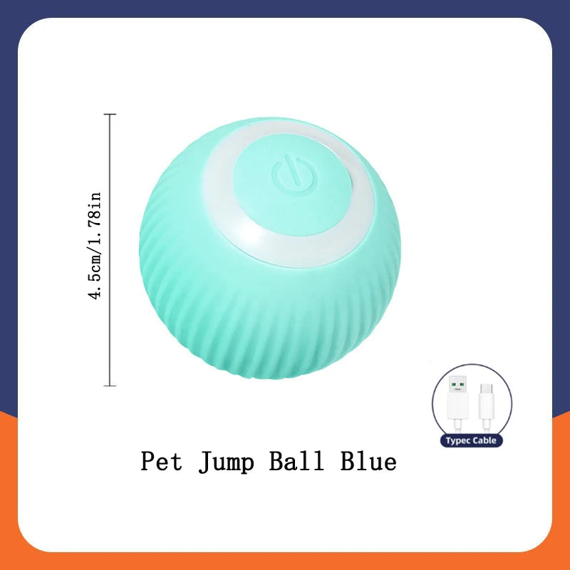 Smart Bouncing Pet Ball – USB Moving Toy for Dogs & Cats
