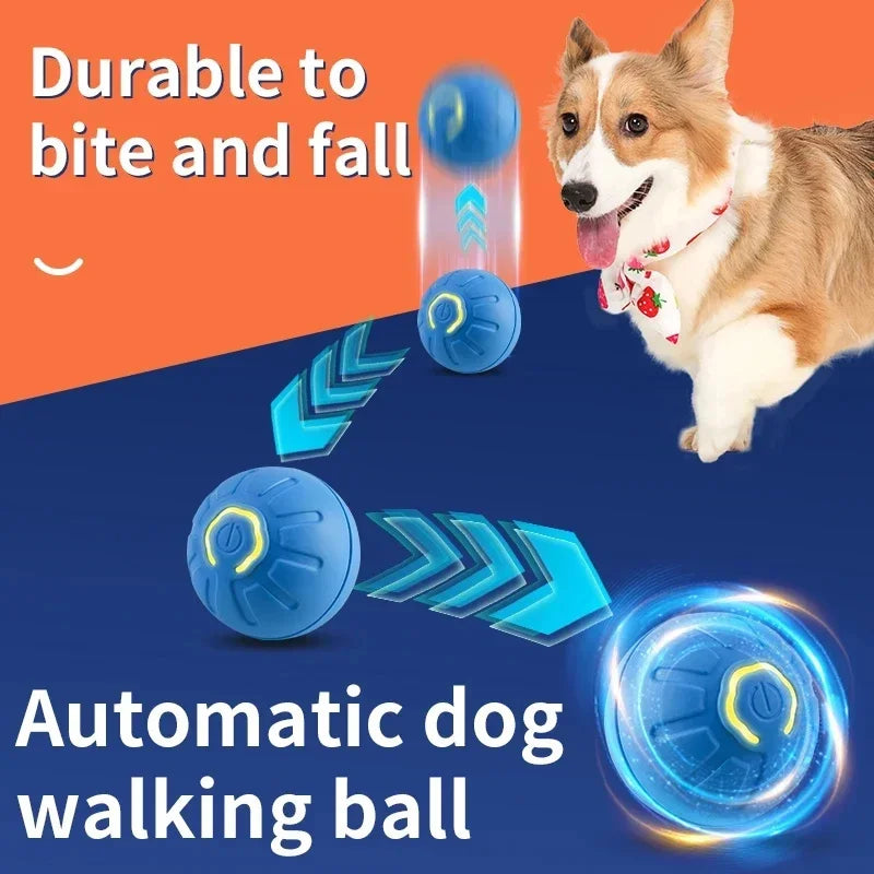 Smart Bouncing Pet Ball – USB Moving Toy for Dogs & Cats