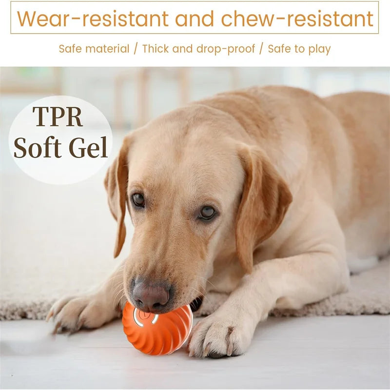 Smart Bouncing Pet Ball – USB Moving Toy for Dogs & Cats