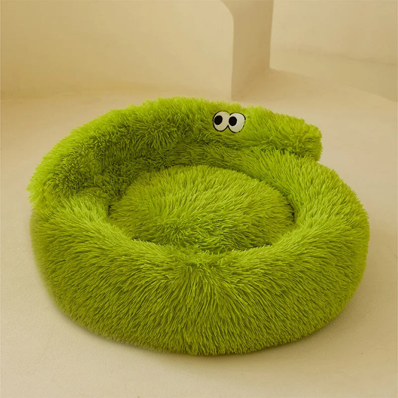 Deluxe Plush Cat Bed – Cozy Nest for Cats & Small Dogs