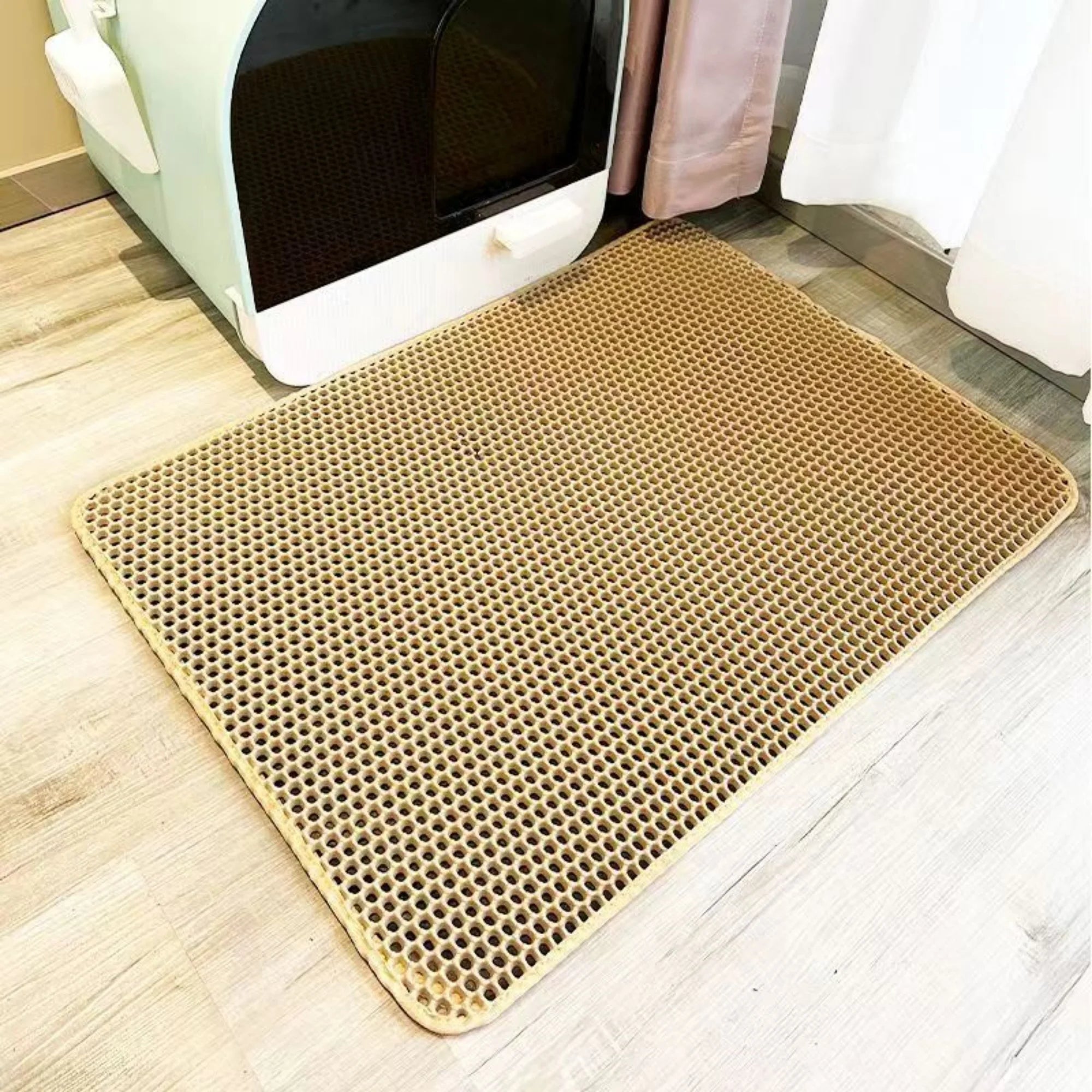 Waterproof Cat Litter Mat – Double Layer, Non-Slip, Washable Pad + Free Gift