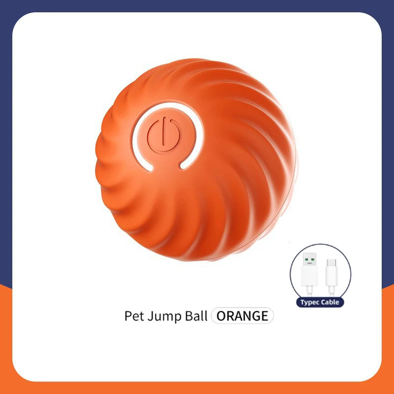 Smart Bouncing Pet Ball – USB Moving Toy for Dogs & Cats