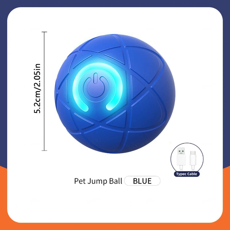 Smart Bouncing Pet Ball – USB Moving Toy for Dogs & Cats