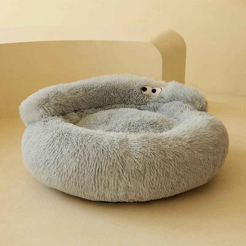 Deluxe Plush Cat Bed – Cozy Nest for Cats & Small Dogs