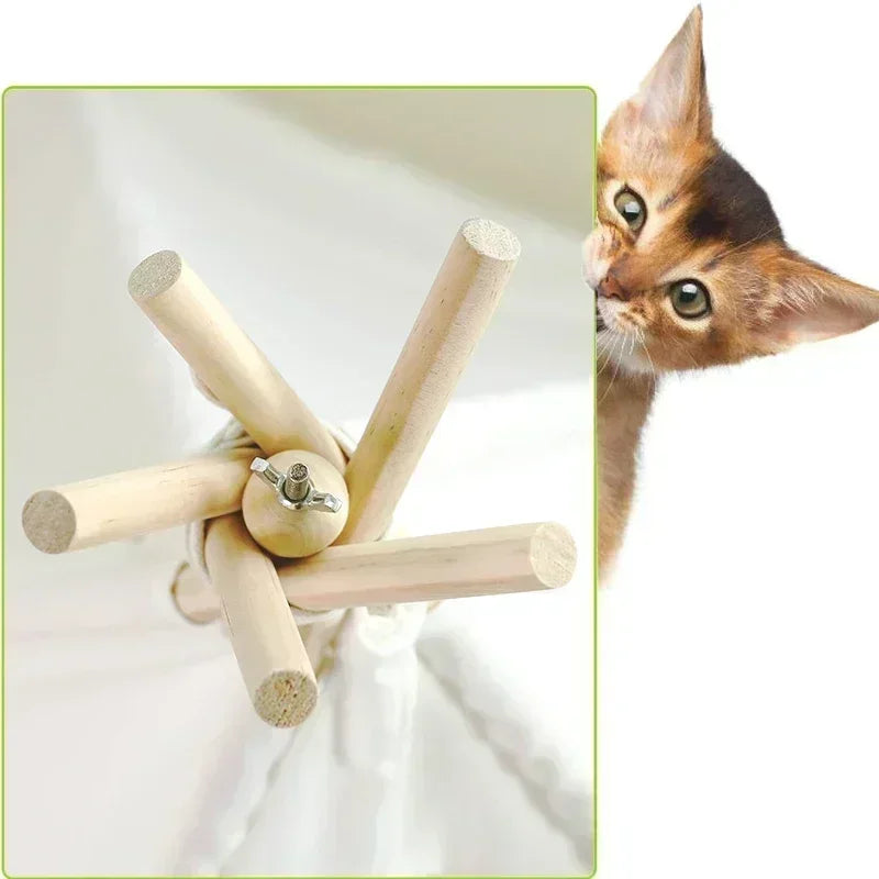 Pet Teepee Tent – Washable Indoor House with Cushion for Cats & Dogs