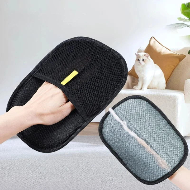 Pet Hair Remover Glove – Reusable, Washable De-Shedding Glove for Clothes & Pets