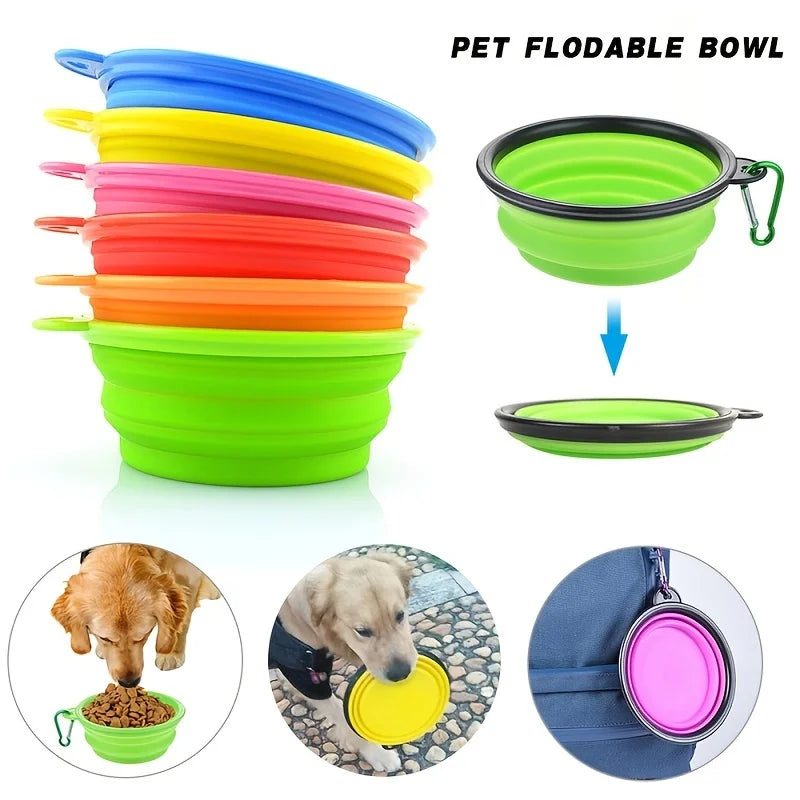 Foldable Pet Bowl – Compact Travel Dish for Food & Water