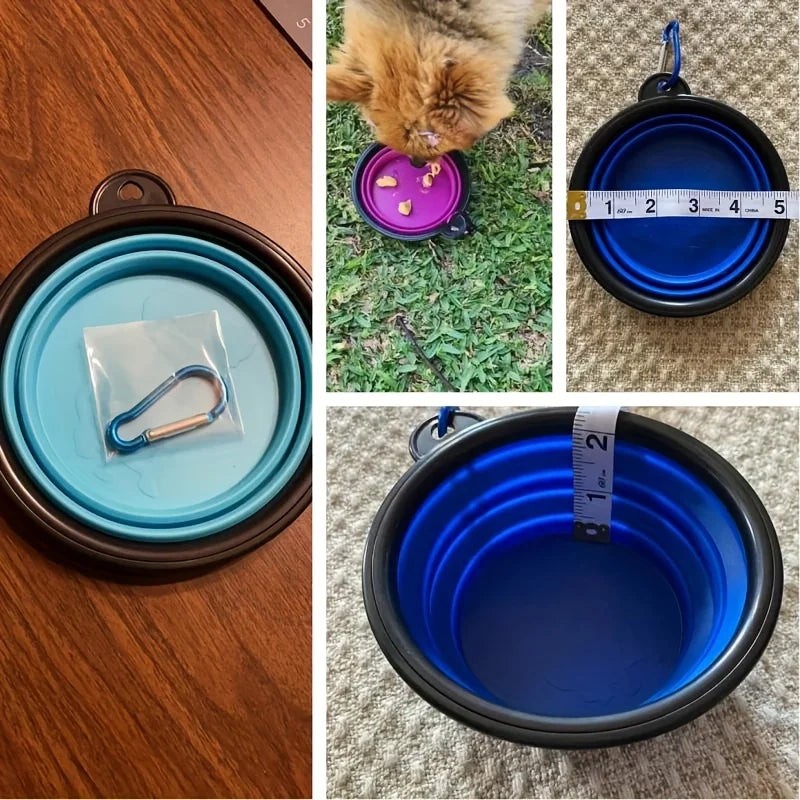 Foldable Pet Bowl – Compact Travel Dish for Food & Water