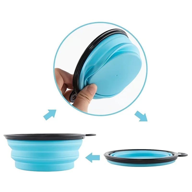 Foldable Pet Bowl – Compact Travel Dish for Food & Water