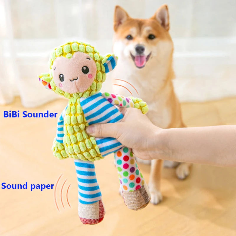 Interactive Plush Chew Toy – Squeaky & Bite-Resistant