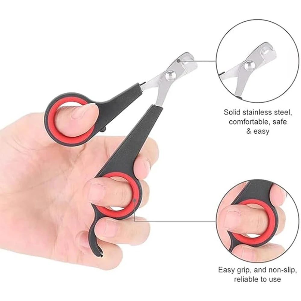 Pet Nail Clipper Scissors – Safe Grooming Tool for Dogs, Cats & Small Animals
