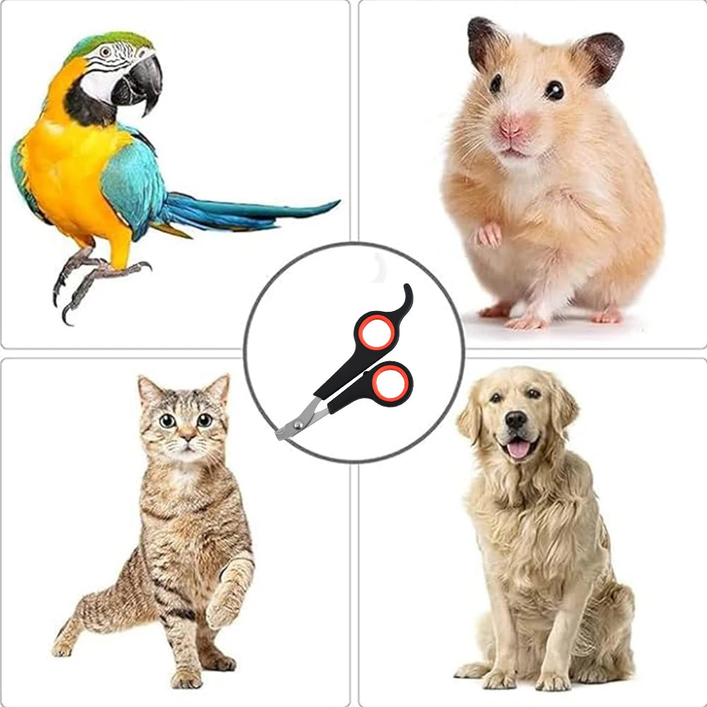 Pet Nail Clipper Scissors – Safe Grooming Tool for Dogs, Cats & Small Animals