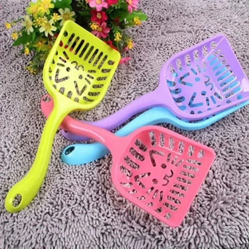 Pet Litter & Food Scoop – Durable Plastic Shovel for Cats & Dogs
