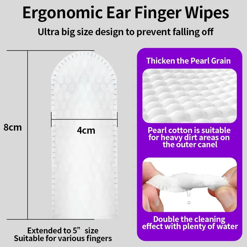 Pet Ear Cleaning Finger Wipes – Natural Ear Care for Dogs & Cats