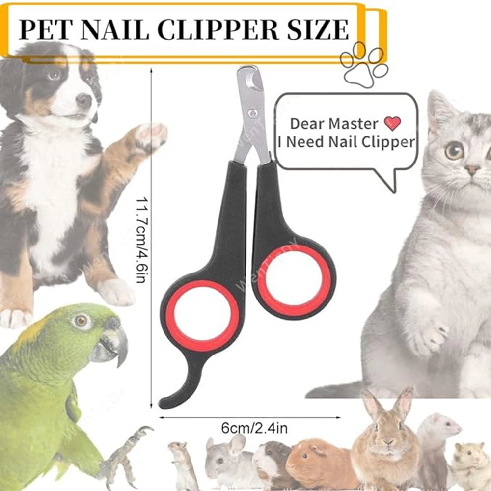 Pet Nail Clipper Scissors – Safe Grooming Tool for Dogs, Cats & Small Animals