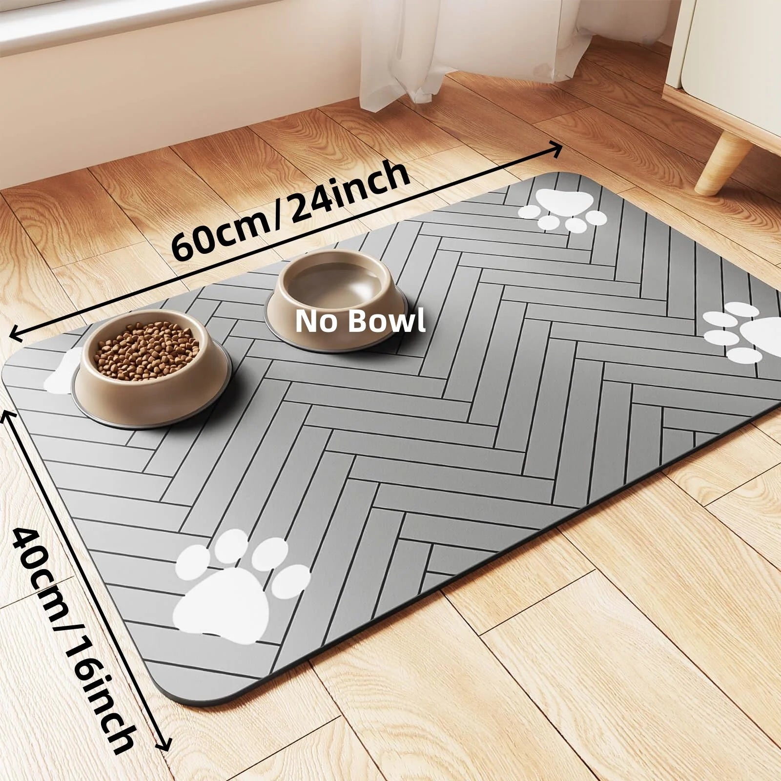 Waterproof Pet Feeding Mat – Absorbent, Quick Dry Placemat for Dogs & Cats