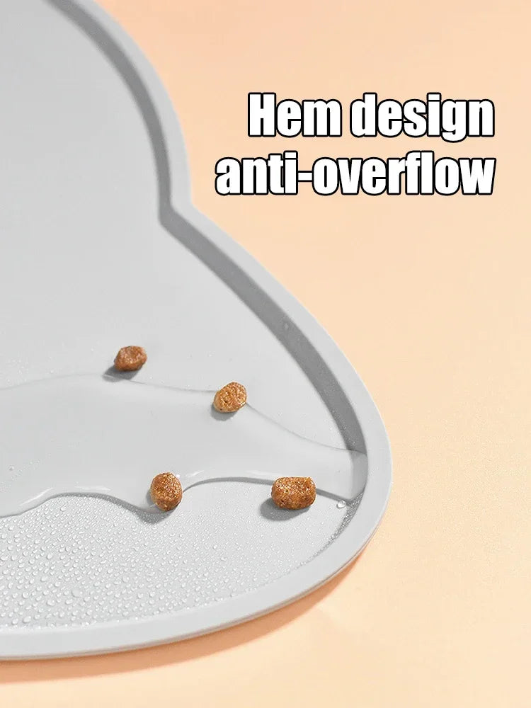 Waterproof Non-Slip Pet Placemat for Dogs & Cats – Easy to Clean Food & Water Mat