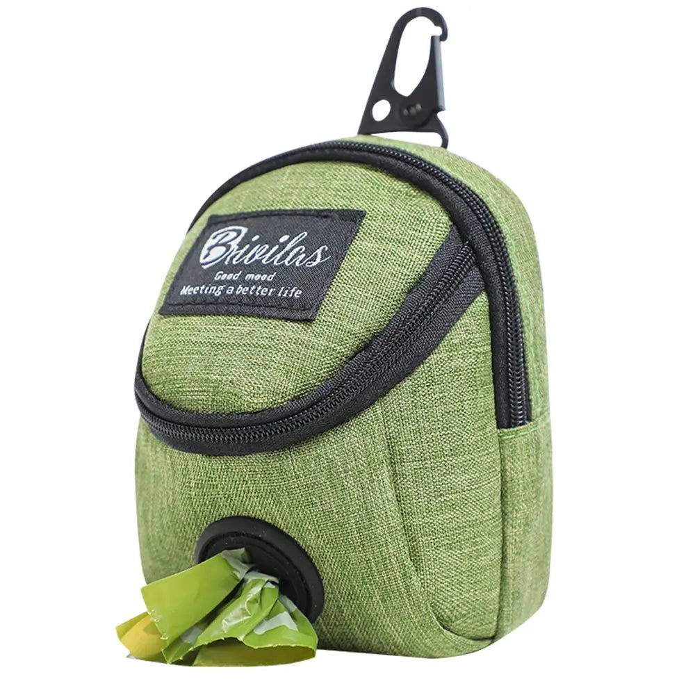 Portable Dog Treat & Waste Bag Pouch – Multifunction Training Bag for Small Dogs