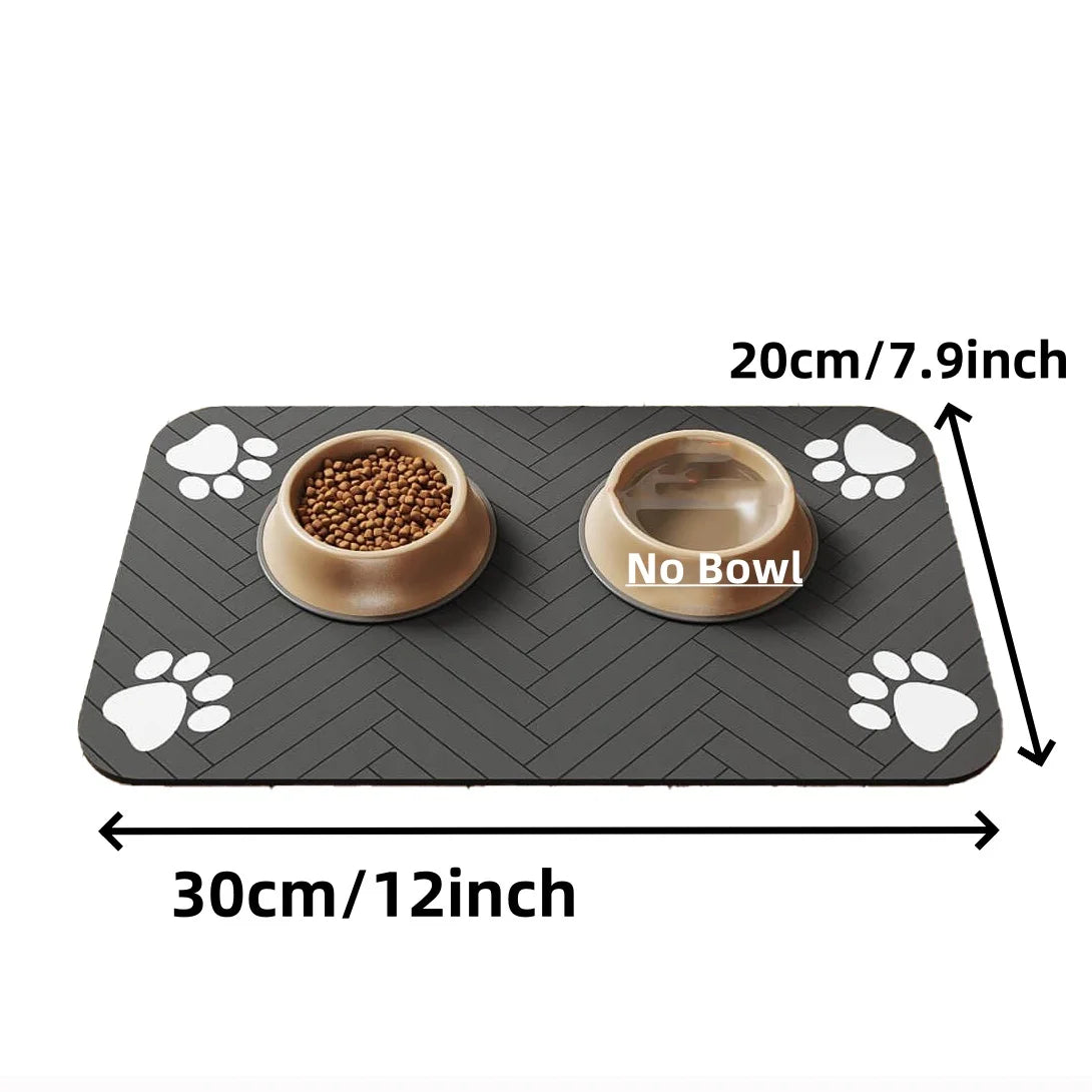 Waterproof Pet Feeding Mat – Absorbent, Quick Dry Placemat for Dogs & Cats