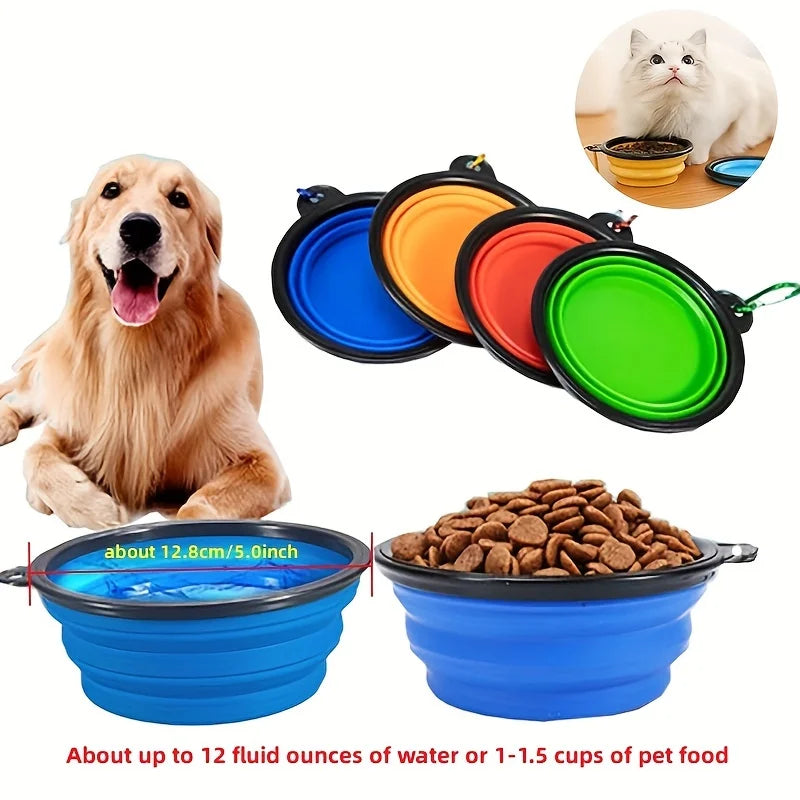 Foldable Pet Bowl – Compact Travel Dish for Food & Water