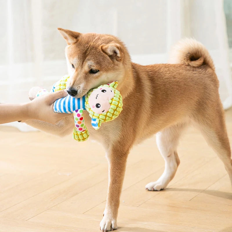 Interactive Plush Chew Toy – Squeaky & Bite-Resistant