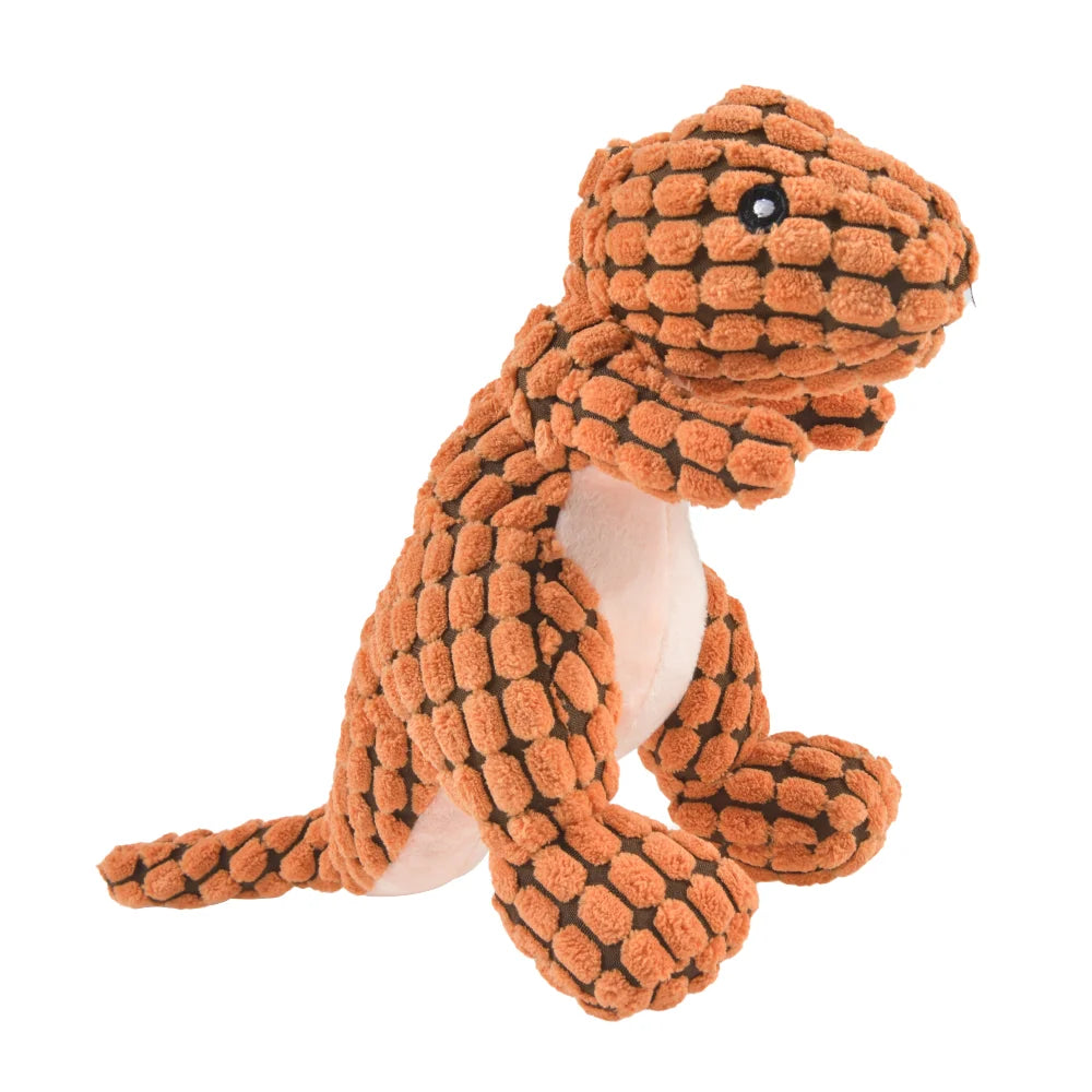 Plush Dinosaur Chew Toy – Interactive & Soft for Dogs and Cats