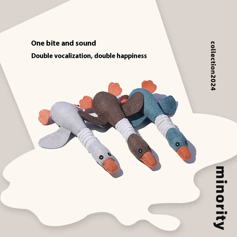 Interactive Plush Pet Chew Toy – Squeaky & Teeth-Cleaning for Cats & Dogs