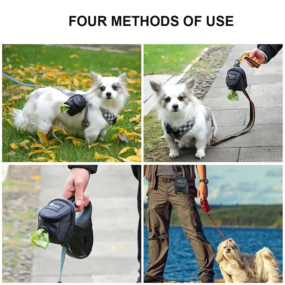Portable Dog Treat & Waste Bag Pouch – Multifunction Training Bag for Small Dogs