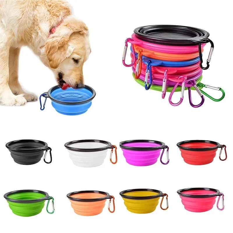 Foldable Pet Bowl – Compact Travel Dish for Food & Water