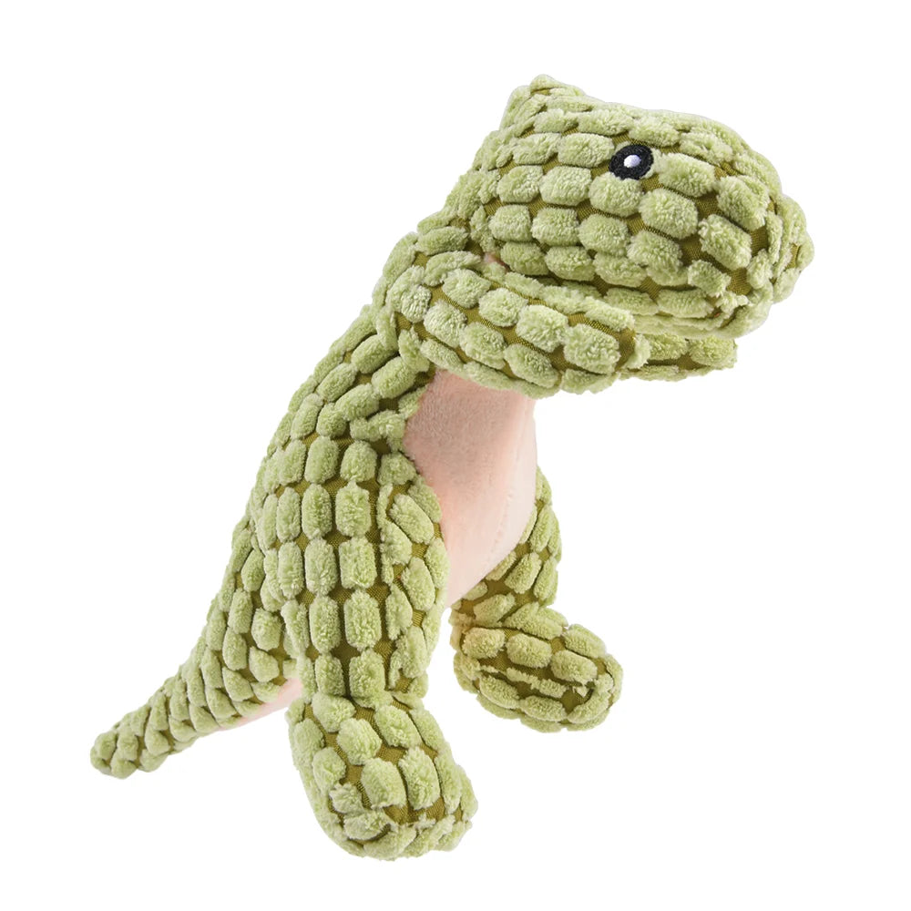 Plush Dinosaur Chew Toy – Interactive & Soft for Dogs and Cats