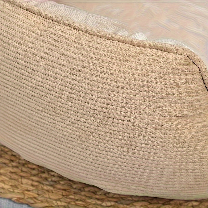 Warm Plush Dog Sofa Bed – Semi-Enclosed Cozy Pet Cushion