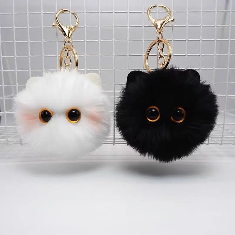 Cute Cat Plush Keychain – Bag Charm for Girls & Gifts