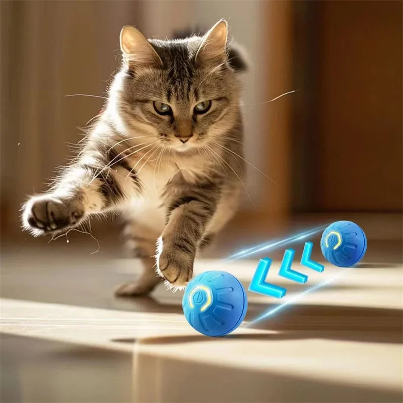 Smart Bouncing Pet Ball – USB Moving Toy for Dogs & Cats