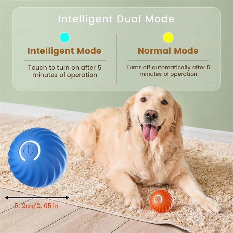 Smart Bouncing Pet Ball – USB Moving Toy for Dogs & Cats