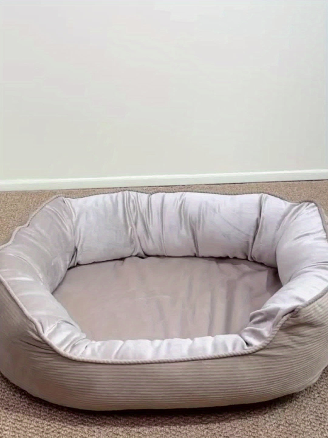 Warm Plush Dog Sofa Bed – Semi-Enclosed Cozy Pet Cushion