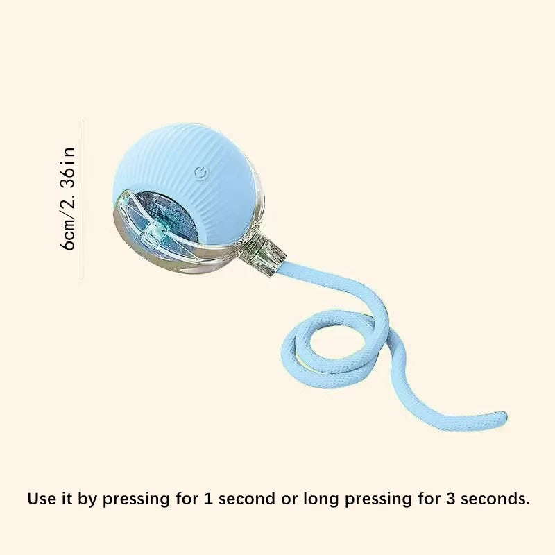 Smart Bouncing Pet Ball – USB Moving Toy for Dogs & Cats
