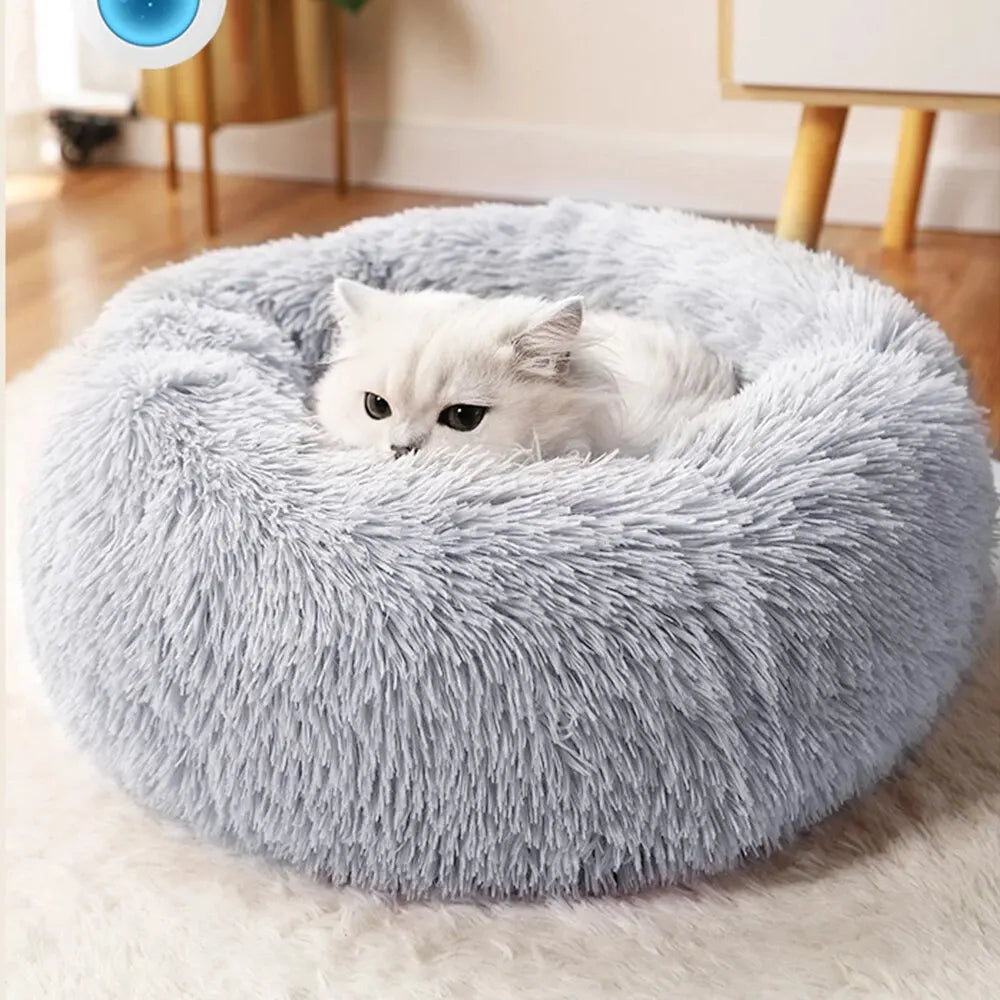 Deluxe Plush Cat Bed – Cozy Nest for Cats & Small Dogs