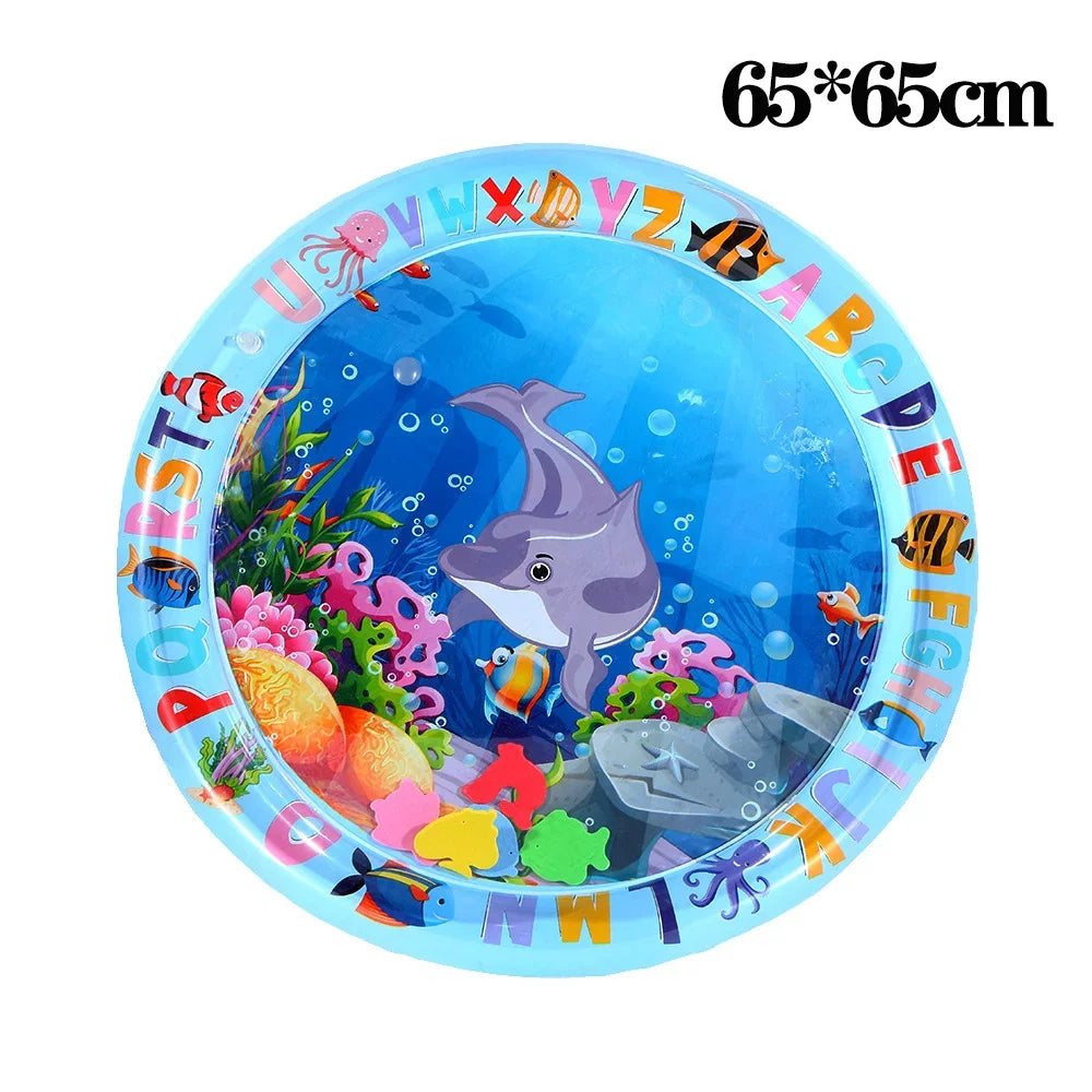 Inflatable Water Play Mat – Ocean-Themed Sensory Toy for Pets